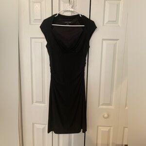 Black  Sleeveless Over the Shoulder Dress